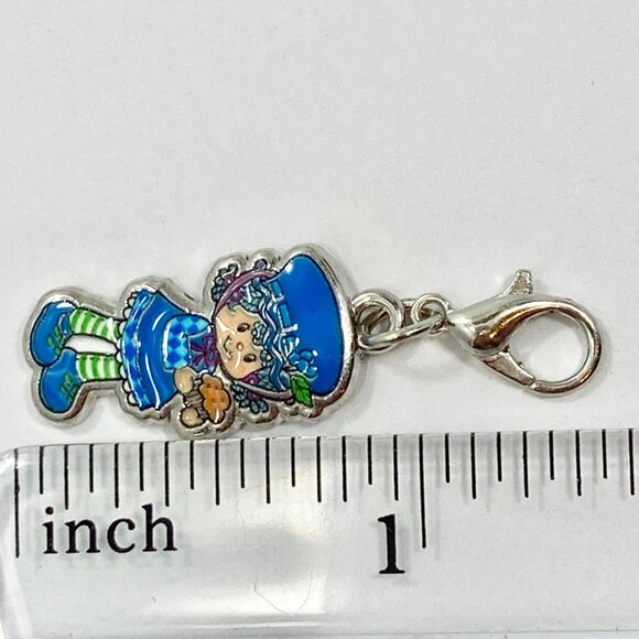 Vintage Strawberry Shortcake Blueberry Muffin Clip On Charm Zipper Pull Bag - Picture 8 of 8